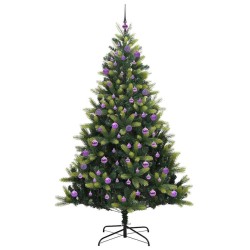 Arbre de Noël artificiel en silicone flexible 300 LEDs 240 cm 542138542138