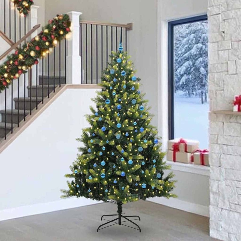 Arbre de Noël artificiel en silicone flexible 300 LEDs 240 cm 542139542139