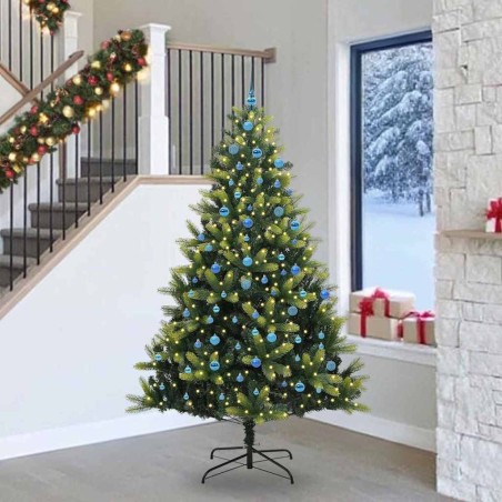 Arbre de Noël artificiel en silicone flexible 300 LEDs 240 cm 542139542139