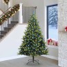 Arbre de Noël artificiel en silicone flexible 300 LEDs 240 cm 542139542139