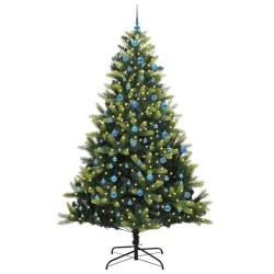 Arbre de Noël artificiel en silicone flexible 300 LEDs 240 cm 542139542139