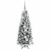 Sapin de Noël artificiel avec 150 LED avec support Blanc 120 cm 542140542140