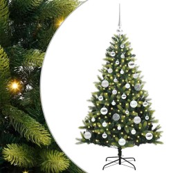 Arbre de Noël artificiel à charnières 150 LED Vert 120 cm 542141542141