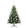 Arbre de Noël artificiel à charnières 150 LED Vert 120 cm 542141542141