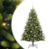 Arbre de Noël artificiel à charnières 150 LED Vert 120 cm 542142542142