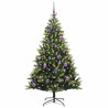 Arbre de Noël artificiel à charnières 150 LED Vert 150 cm 542147542147