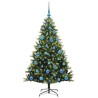 Arbre de Noël artificiel à charnières 150 LED Vert 150 cm 542148542148