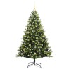 Arbre de Noël artificiel à charnières 150 LED Vert 150 cm 542149542149