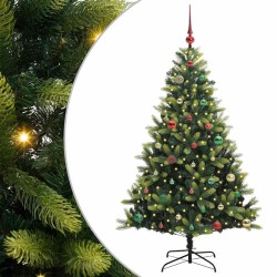 Arbre de Noël artificiel à charnières 150 LED Vert 150 cm 542150542150