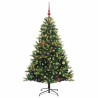 Arbre de Noël artificiel à charnières 150 LED Vert 150 cm 542150542150