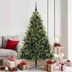 Arbre de Noël artificiel en silicone flexible 300 LEDs 180 cm 542151542151