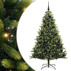 Arbre de Noël artificiel en silicone flexible 300 LEDs 180 cm 542151542151