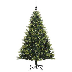 Arbre de Noël artificiel en silicone flexible 300 LEDs 180 cm 542151542151