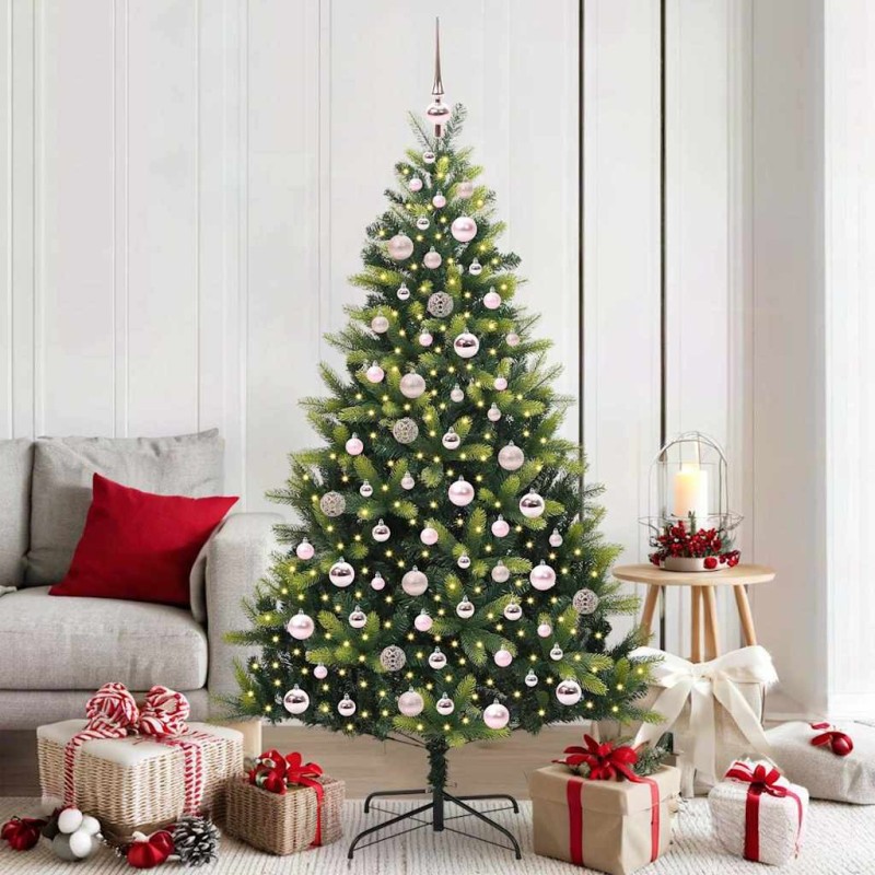 Arbre de Noël artificiel en silicone flexible 300 LEDs 180 cm 542152542152