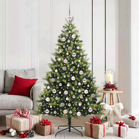 Arbre de Noël artificiel en silicone flexible 300 LEDs 180 cm 542152542152