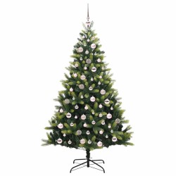 Arbre de Noël artificiel en silicone flexible 300 LEDs 180 cm 542152542152