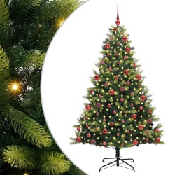 Arbre de Noël artificiel en silicone flexible 300 LEDs 180 cm 542153542153