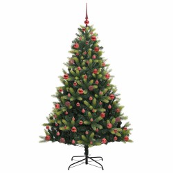 Arbre de Noël artificiel en silicone flexible 300 LEDs 180 cm 542153542153