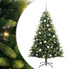 Arbre de Noël artificiel à charnières 150 LED Vert 150 cm 542155542155