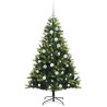 Arbre de Noël artificiel à charnières 150 LED Vert 150 cm 542155542155