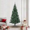 Sapin de Noël artificiel pré-éclairé Vert 210 cm PVC et métal 542157542157