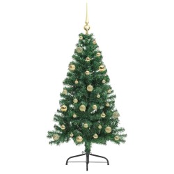 Sapin de Noël artificiel pré-éclairé Vert 150 cm PVC 542158542158