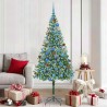 Sapin de Noël artificiel avec 300 LED Vert 180 cm PVC et Acier 542159542159