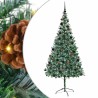 Sapin de Noël artificiel avec 300 LED Vert 210 cm PVC et Acier 542160542160
