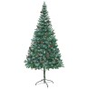 Sapin de Noël artificiel avec 300 LED Vert 210 cm PVC et Acier 542160542160