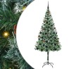 Sapin de Noël artificiel avec 300 LED Vert 180 cm PVC et Acier 542161542161