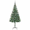 Sapin de Noël artificiel avec 300 LED Vert 180 cm PVC et Acier 542161542161