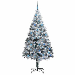 Sapin de Noël artificiel Blanc 240 cm PVC, Acier et Plastique 542164542164