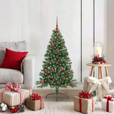 Sapin de Noël artificiel pré-éclairé Vert 120 cm PVC 542165542165