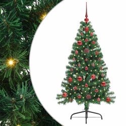 Sapin de Noël artificiel pré-éclairé Vert 120 cm PVC 542165542165