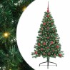 Sapin de Noël artificiel pré-éclairé Vert 120 cm PVC 542165542165