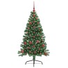 Sapin de Noël artificiel pré-éclairé Vert 120 cm PVC 542165542165