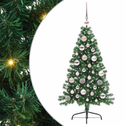Sapin de Noël artificiel pré-éclairé Vert 120 cm PVC 542167542167