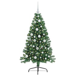 Sapin de Noël artificiel pré-éclairé Vert 120 cm PVC 542168542168