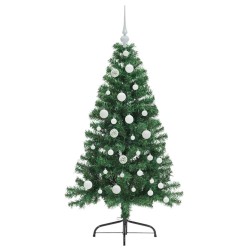 Sapin de Noël artificiel pré-éclairé Vert 120 cm PVC 542168542168