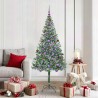 Sapin de Noël artificiel avec 300 LED Vert 180 cm PVC et Acier 542171542171