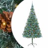Sapin de Noël artificiel avec 300 LED Vert 210 cm PVC et Acier 542174542174