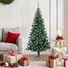Sapin de Noël artificiel pré-éclairé Vert 150 cm PVC et métal 542175542175