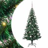 Sapin de Noël artificiel pré-éclairé Vert 150 cm PVC et métal 542178542178
