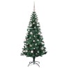 Sapin de Noël artificiel pré-éclairé Vert 150 cm PVC et métal 542178542178