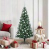 Sapin de Noël artificiel pré-éclairé Vert 150 cm PVC et métal 542180542180