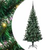 Sapin de Noël artificiel pré-éclairé Vert 150 cm PVC et métal 542181542181