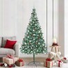 Sapin de Noël artificiel avec 300 LED Vert 210 cm PVC et Acier 542182542182