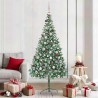 Sapin de Noël artificiel avec 300 LED Vert 210 cm PVC et Acier 542183542183