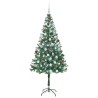 Sapin de Noël artificiel avec 300 LED Vert 180 cm PVC et Acier 542184542184
