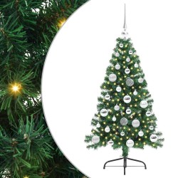 Sapin de Noël artificiel pré-éclairé Vert 120 cm PVC 542185542185